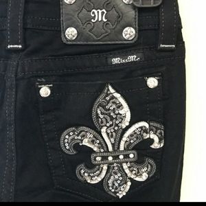 BLACK MISS ME JEANS